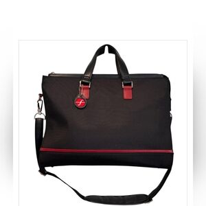 Elegant Black and Red Men's Briefcase